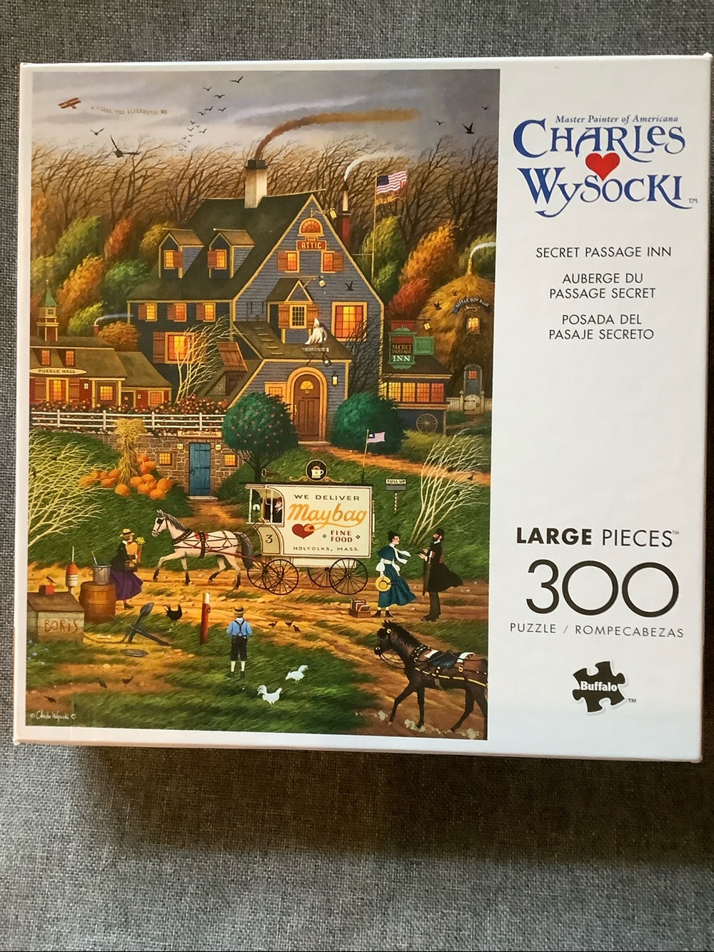 Charles Wysocki Secret Passage Inn 300-Piece Puzzle - Multi-Color